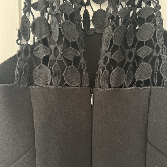 Black Nicolas brand long dress illusion with crochet - Picture 8 of 14